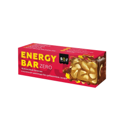 Энергетический батончик SOJ Energy Bar арахис в молочном шоколаде, Zero (45г)